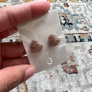 💕💕Rose Gold Heart Shaped Earrings